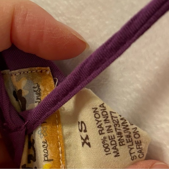 Purple Flowy Tank Top - Picture 4 of 4